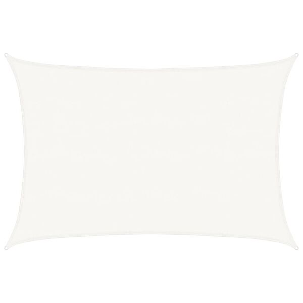 vidaXL Voile d'ombrage 160 g/m&sup2; Blanc 5x6 m PEHD