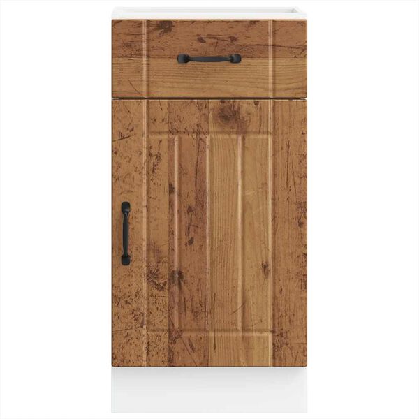 vidaXL Armoire de cuisine Lucca vieux bois bois ing&eacute;nierie