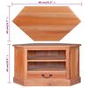vidaXL Meuble TV d'angle 80x40x49 cm Bois massif d'acajou