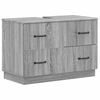 vidaXL Meuble sous Lavabo de Salle de Bain HOORN Sonoma gris