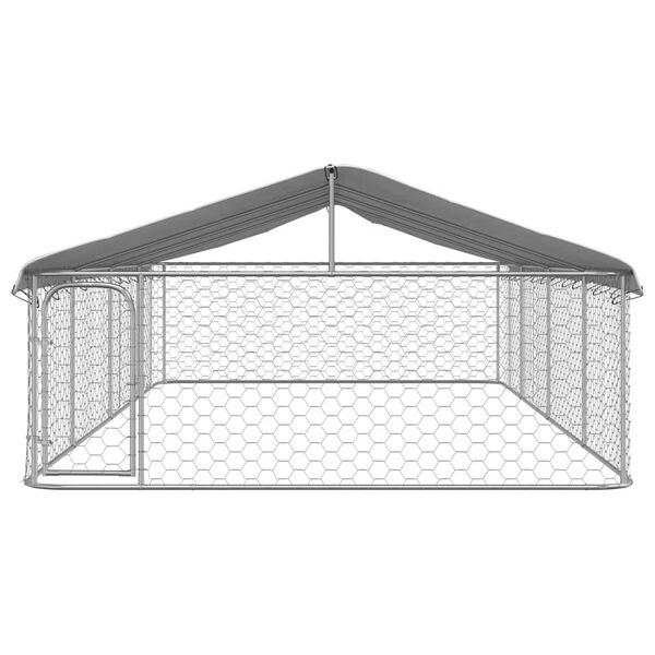 vidaXL Chenil extérieur avec toit 600x300x150 cm