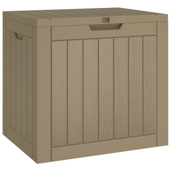 vidaXL Boîte de stockage de jardin gris 55,5x43x53 cm polypropylène
