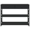 vidaXL Table console noir 100x28x75 cm bois d'ingénierie