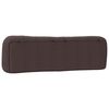 vidaXL Coussin de t&ecirc;te de lit Hvar marron fonc&eacute; 180 cm tissu