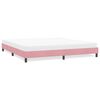 vidaXL Cadre de lit sans matelas rose 180x210 cm velours