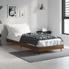 vidaXL Cadre de lit sans matelas ch&ecirc;ne marron 75x190cm bois ing&eacute;nierie