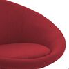 vidaXL Chaises pivotantes &agrave; manger lot de 2 rouge bordeaux tissu
