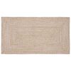 vidaXL Tapis de surface Naturel et Blanc 100 x 200 cm Jute