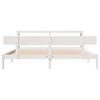 vidaXL Cadre de lit sans matelas blanc 180x200 cm bois massif de pin