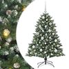 vidaXL Sapin de No&euml;l artificiel Vert 120 cm PVC, plastique et acier