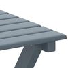 vidaXL Table d&rsquo;appoint pliable gris bois de peuplier massif