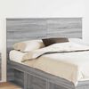 vidaXL T&ecirc;te de lit Gris Sonoma 150 cm Bois d'ing&eacute;nierie