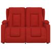 vidaXL Fauteuil de massage inclinable 2 places porte-gobelets bordeaux