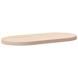 vidaXL Plateau de table 60x30x2,5 cm Bois massif Pin Ovale