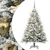 vidaXL Arbre de No&euml;l artificiel pr&eacute;-&eacute;clair&eacute; avec ensemble de boules