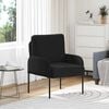 vidaXL Canap&eacute;s avec coussin 55cm Noir Contreplaqu&eacute;