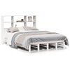 vidaXL Lit biblioth&egrave;que sans matelas blanc 120x200 cm bois massif