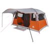 vidaXL Tente tunnel avec toit Gris et orange 427 x 305 x 205 cm