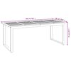 vidaXL Ensemble &agrave; manger de jardin 9 pcs bois d'acacia solide et m&eacute;tal