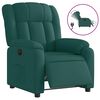 vidaXL Fauteuil inclinable &eacute;lectrique Vert fonc&eacute; Tissu