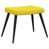 vidaXL Chaise de relaxation avec tabouret Jaune moutarde Tissu