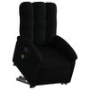 vidaXL Fauteuil inclinable de massage &eacute;lectrique Noir Tissu
