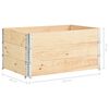 vidaXL Jardini&egrave;res sur&eacute;lev&eacute;es 3 pcs 80x120 cm Bois de pin solide