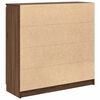 vidaXL Buffet tiroirs ch&ecirc;ne marron 100,5x35x98,5 cm bois d'ing&eacute;nierie