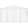 vidaXL Paniers &agrave; gabions arqu&eacute;s 50 pcs 200x30x100/120 cm Fer galvanis&eacute;