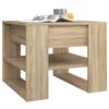 vidaXL Table basse ch&ecirc;ne sonoma 55,5x55x45 cm bois d'ing&eacute;nierie