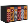 vidaXL Meuble TV mural ESSEN 69 x 33 x 40 cm Ch&ecirc;ne noir