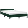 vidaXL Cadre de lit sans matelas vert fonc&eacute; 120x200 cm velours