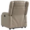 vidaXL Fauteuil inclinable de massage électrique cappuccino similicuir