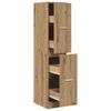 vidaXL Armoire d'apothicaire Ch&ecirc;ne artisanal 30x41x144,5 cm Bois d'ing&eacute;nierie