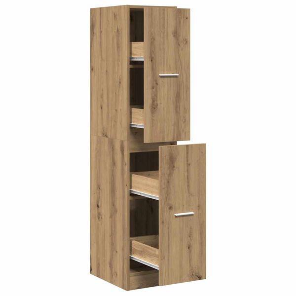 vidaXL Armoire d'apothicaire Ch&ecirc;ne artisanal 30x41x144,5 cm Bois d'ing&eacute;nierie
