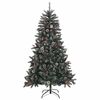 vidaXL Sapin de No&euml;l artificiel Vert 150 cm PVC, plastique et acier