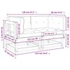 vidaXL Canapés d'angle avec coussins 2 pcs blanc bois de pin massif