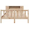 vidaXL Lit bibliothèque sans matelas 120x190 cm bois de pin massif