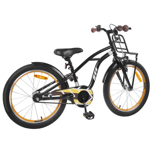 vidaXL V&eacute;lo pour Enfants 22 Pouces pour les enfants de 7 &agrave; 12 ans Noir