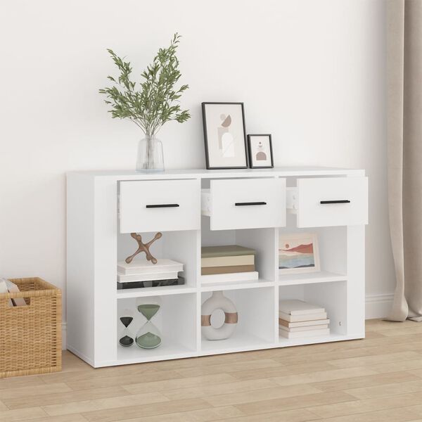 vidaXL Buffet Blanc 100x30x59,5 cm Bois d'ingénierie