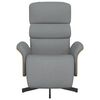 vidaXL Fauteuil inclinable avec repose-pieds gris clair tissu
