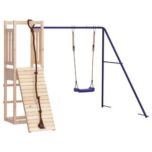 vidaXL Aire de jeux d'ext&eacute;rieur bois de pin massif