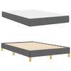 vidaXL Lit &agrave; ressorts avec matelas Gris fonc&eacute; 120 x 200 cm tissu