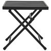 vidaXL Table pliable en maille 38x38x38 cm Acier Anthracite