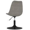 vidaXL Chaises &agrave; manger pivotantes lot de 4 Gris clair Velours