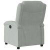 vidaXL Fauteuil inclinable &eacute;lectrique gris clair velours