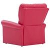 vidaXL Fauteuil de massage inclinable rouge similicuir
