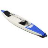 vidaXL Kayak gonflable bleu 424x81x31 cm polyester