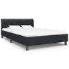 vidaXL Cadre de lit sans matelas noir similicuir 140x200 cm