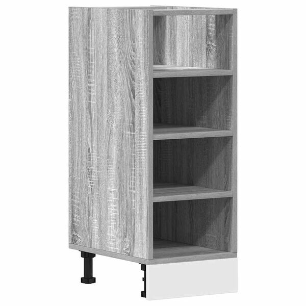 vidaXL Meuble bas "Riga" Gris Sonoma 30 x 44,5 x 81,5 cm Bois d'ingénierie